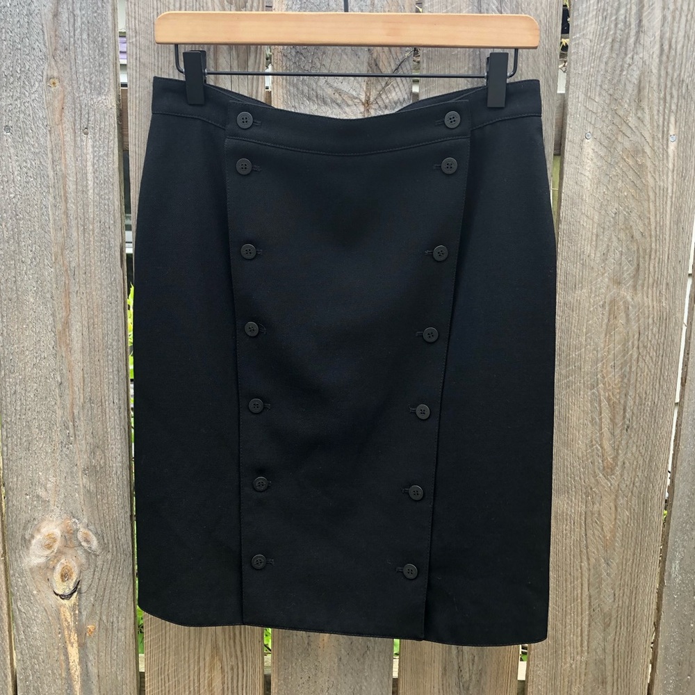 Burberry Black Pencil Skirt